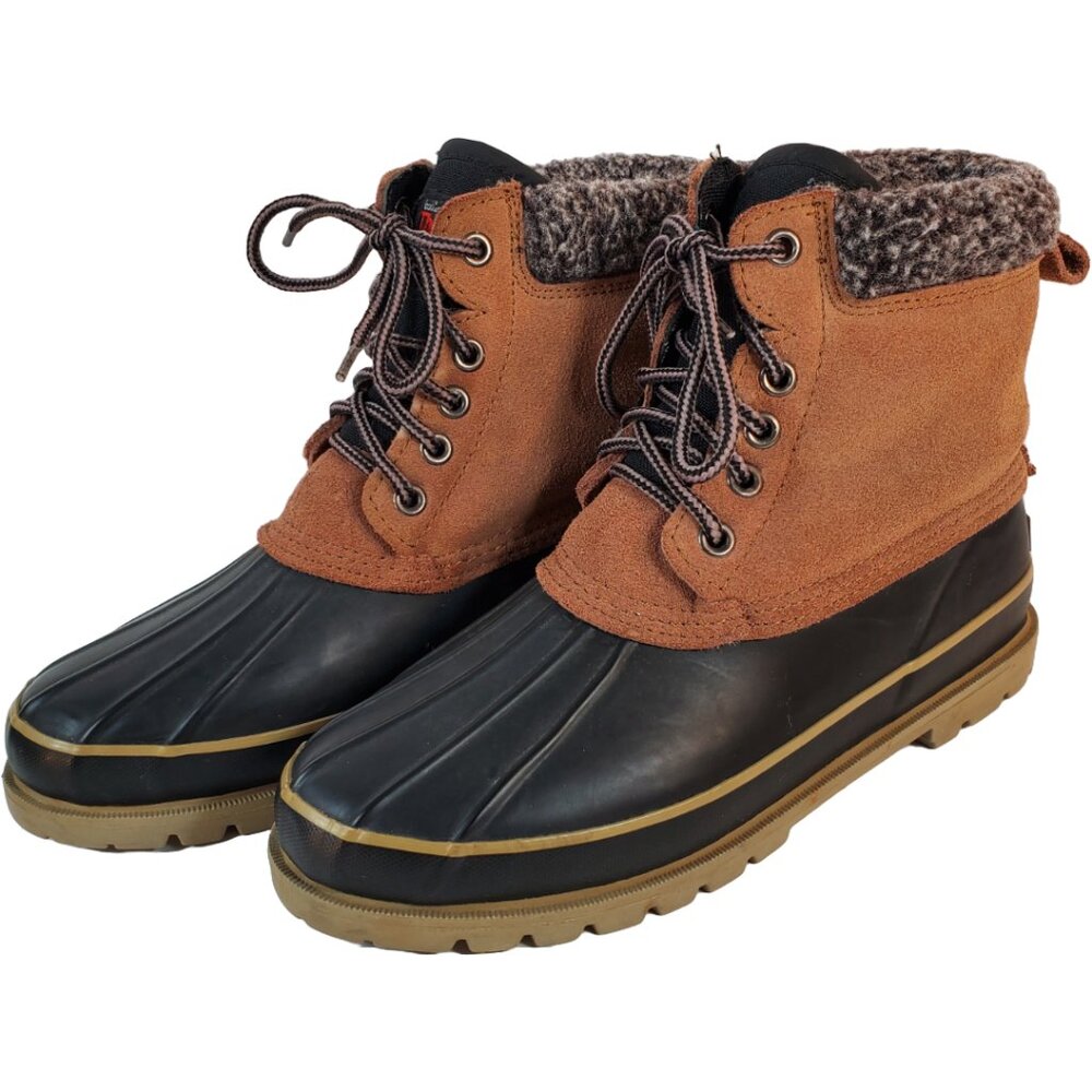 Women's Brown Cherokee ThermoLite Duck Boots. Lined. Steel Shank. Size 10
